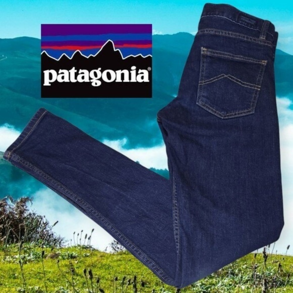 Patagonia Womens Slim Organic Cotton Stretch Denim Jeans‎ Dark Wash 25*